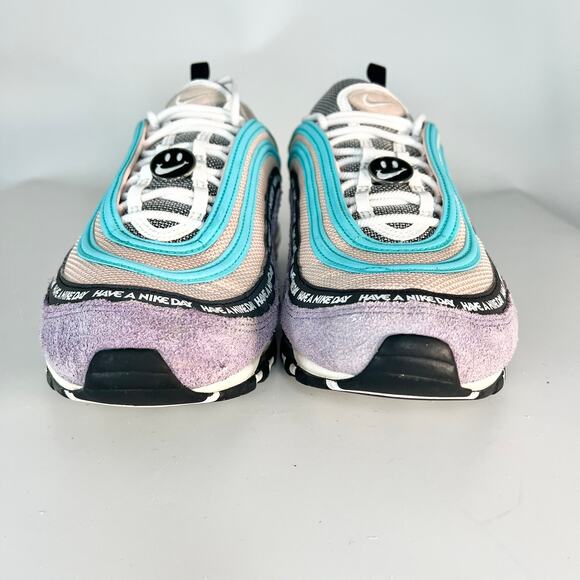 Nike Air Max 97 Have a Nice Day Sneakers Purple Turquoise BQ9130-500 Men 13 - Picture 2 of 15
